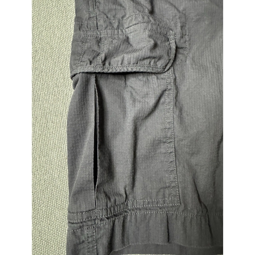 Chap's Men's Classic Gray Cargo Shorts Size 30 100% Cotton ,Outdoors, Hiking,USA - Picture 6 of 10